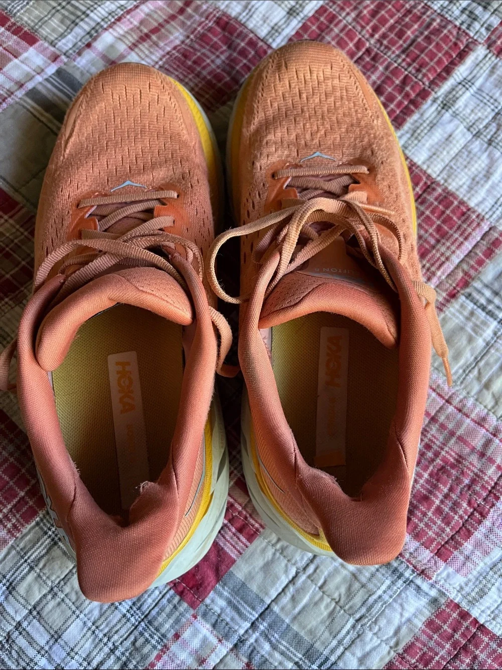 Hoka Orange and Yellow Women's Running Shoes